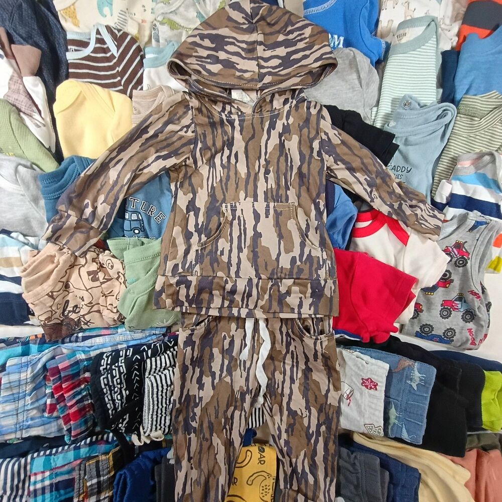 Huge 60Pc Baby Boy Clothes Lot 3-6M Outfits Shirts, Bottoms High Quality Brands! - Picture 9 of 16
